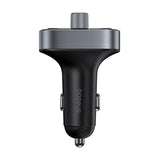 Baseus S-09 Pro - transmetteur FM Bluetooth 5.3 et chargeur 3 ports, noir : boîtier ABS PC compact