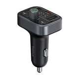 Baseus S-09 Pro - transmetteur FM Bluetooth 5.3 et chargeur 3 ports, noir : écran LED fréquence