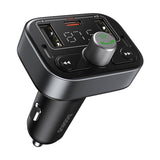 Baseus S-09 Pro - transmetteur FM Bluetooth 5.3 et chargeur 3 ports, noir : port USB-C PD 18 W
