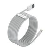 Baseus Simple Wisdom - Kit 2 câbles USB vers Lightning 2,4 A 1,5 m (blanc) (vue 4)