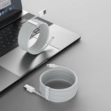 Baseus Simple Wisdom - Kit 2 câbles USB vers Lightning 2,4 A 1,5 m (blanc) (vue 5)