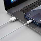 Baseus Simple Wisdom - Kit 2 câbles USB vers Lightning 2,4 A 1,5 m (blanc) (vue 6)