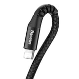 Baseus Spring - Câble spirale USB vers Lightning 1 m 2 A (noir) (vue 2)