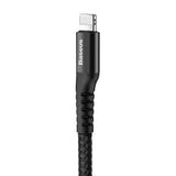 Baseus Spring - Câble spirale USB vers Lightning 1 m 2 A (noir) (vue 3)