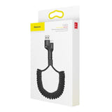 Baseus Spring - Câble spirale USB vers Lightning 1 m 2 A (noir) (vue 6)