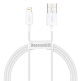 Baseus Superior - Câble USB vers Lightning 1 m 2,4 A (blanc) (vue 2)