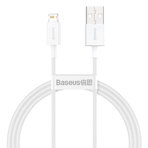 Baseus Superior - Câble USB vers Lightning 1 m 2,4 A (blanc) (vue 2)