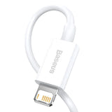 Baseus Superior - Câble USB vers Lightning 1 m 2,4 A (blanc) (vue 4)