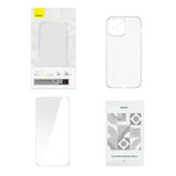 Baseus Corning - Coque transparente et verre trempé 9H pour iPhone 12 Pro Max : bords souples retrait
