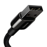 Baseus Tungsten Gold - Câble USB vers Lightning 2 m 2,4 A (noir) (vue 2)