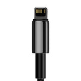 Baseus Tungsten Gold - Câble USB vers Lightning 2 m 2,4 A (noir) (vue 4)