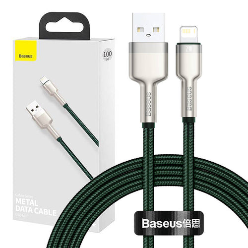Baseus Cafule - Câble USB vers Lightning 2,4 A, 1 m, vert