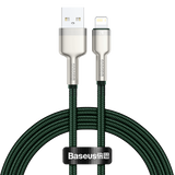 Baseus Cafule - Câble USB vers Lightning 2,4 A, 1 m, vert : charge rapide Lightning 2,4 A