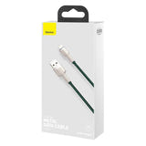 Baseus Cafule - Câble USB vers Lightning 2,4 A, 1 m, vert : transfert simultané usb2