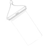 Baseus AquaGlide - Housse étanche IPX8 à verrou cylindrique pour smartphone (blanche) : blanc
