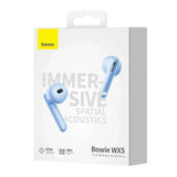 Baseus Bowie WX5 - Écouteurs sans fil Bluetooth 5.3, 30 h d'autonomie, bleu - visuel 9