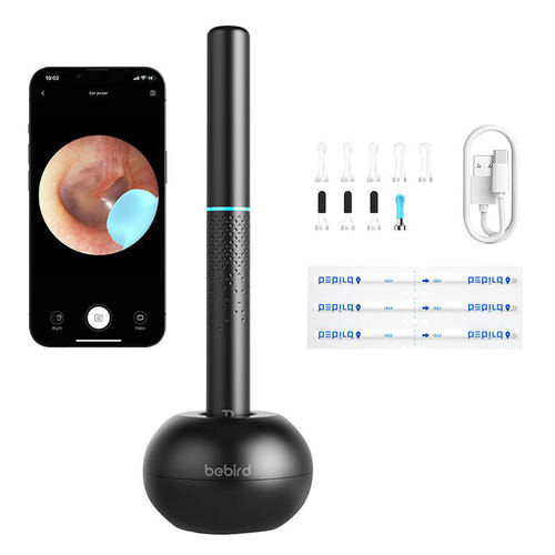 bebird M9 S - Otoscope connecté 10 MP IP67 noir : face