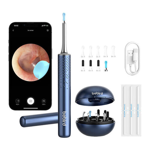 bebird M9 S - otoscope connecté caméra 10 MP avec 9 embouts, bleu - visuel 1