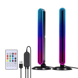 BlitzWolf BW-AL1 - Lampe d'ambiance LED RGB 2 barres, synchro musique : deux barres LED bureau