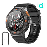 BlitzWolf BW-AT5 - Montre connectée AMOLED appels Bluetooth, noire : noir appels Bluetooth