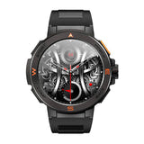 BlitzWolf BW-AT5 - Montre connectée AMOLED appels Bluetooth, noire : noir écran AMOLED