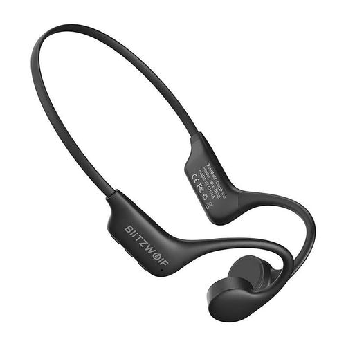 BlitzWolf BW-BTS8 - Casque à conduction osseuse Bluetooth, argent