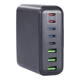 BlitzWolf BW-S26 - Chargeur secteur GaN 250 W, 8 ports, noir : USB-C USB-A