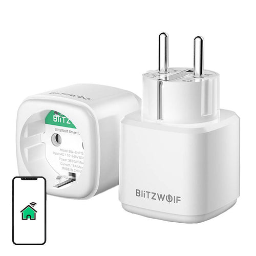 BlitzWolf BW-SHP15 - Prise connectée ZigBee 3680 W, suivi conso et minuterie - visuel 1