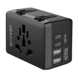 BlitzWolf BW-TA1 - Adaptateur de voyage universel 4 en 1, USB-C PD 20 W