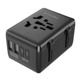 BlitzWolf BW-TA1 - Adaptateur de voyage universel 4 en 1, USB-C PD 20 W : fiches repliables pays