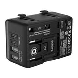 BlitzWolf BW-TA1 - Adaptateur de voyage universel 4 en 1, USB-C PD 20 W : format compact valise