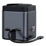 BlitzWolf BW-TH17 - Station d'accueil USB-C 9 en 1 avec chargeur sans fil 15 W : dessus
