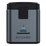 BlitzWolf BW-TH17 - Station d'accueil USB-C 9 en 1 avec chargeur sans fil 15 W : connectique USB HDMI