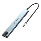 BlitzWolf BW-TH5 - Station d'accueil USB-C 10 en 1, HDMI 4K, argent
