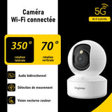 BoyKeep Caméra IP 3 MP - babyphone Wi-Fi à suivi automatique, version USB : WiFi 3 MP boykeep USB
