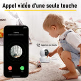 BoyKeep Caméra IP 3 MP - babyphone Wi-Fi à suivi automatique, version USB : surveillance dôme blanc intérieur