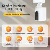 BoyKeep K11-4 - Caméra de surveillance intérieure 1080p, babyphone et animaux : application téléphone