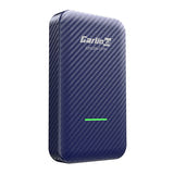 Carlinkit CP2A - Adaptateur CarPlay et Android Auto sans fil bleu : boîtier bleu de face