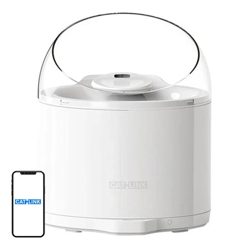 CATLINK Pure 2 CL-WA-01 - Fontaine à eau connectée 2,6 L à ultrafiltration : grise face