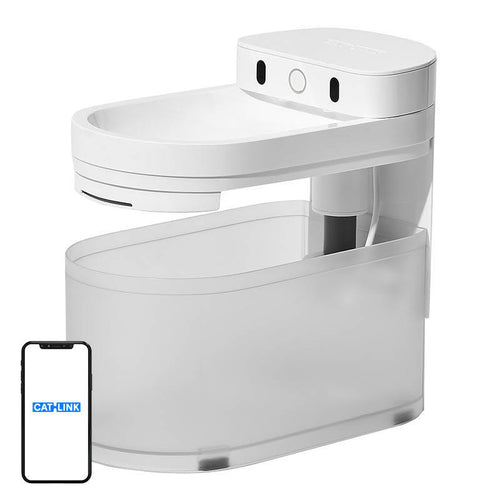 CATLINK Pure 3 CL-WB-02 - Fontaine à eau connectée blanche 2,3 L sur secteur : face