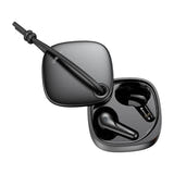 Choetech BH-T17 - Écouteurs sans fil Bluetooth 5.4 à réduction de bruit active, noirs : boîtier à couvercle pivotant