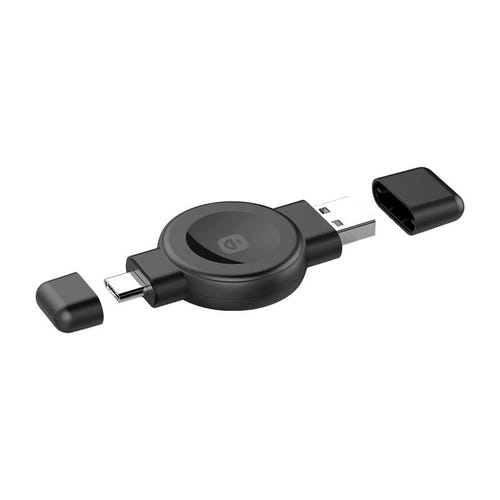 Choetech T606-F - chargeur sans fil pliable pour Apple Watch et Galaxy Watch (noir) - visuel 1