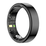 COLMi Ring 2 - Bague connectée santé et sommeil (taille 7, noire) : écran application Q ring