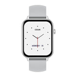COLMi C28 - Montre connectée avec appels Bluetooth, argent, bracelet silicone - visuel 3