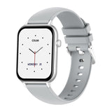 COLMi C28 - Montre connectée avec appels Bluetooth, argent, bracelet silicone - visuel 1