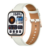COLMi C28 - Montre connectée or, bracelet cuir blanc - visuel 2