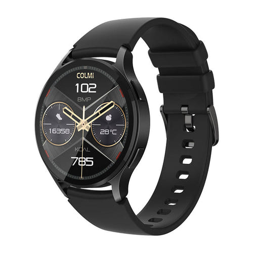 COLMi i28 Ultra - Montre connectée AMOLED IP68, noire : cadran sombre