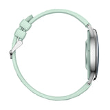 COLMi L28 - Montre connectée argent et vert, bracelet cuir vert - visuel 3
