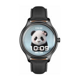 COLMi L28 - Montre connectée noire, bracelets silicone et cuir noir - visuel 4