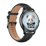 COLMi L28 - Montre connectée noire, bracelets silicone et cuir noir - visuel 2